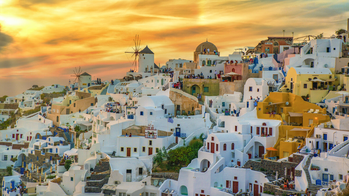 Coucher de soleil  Oia, Santorin