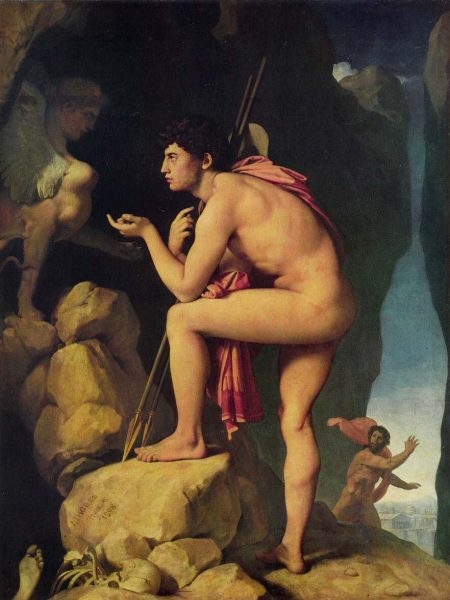 Œdipe et l'énigme du Sphinx, Ingres