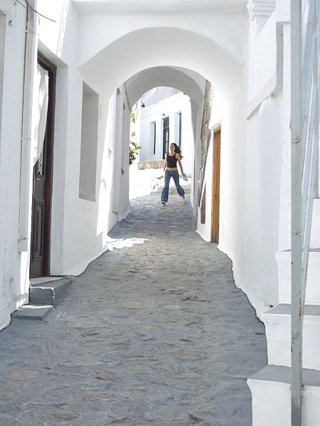 Une rue à Skyros